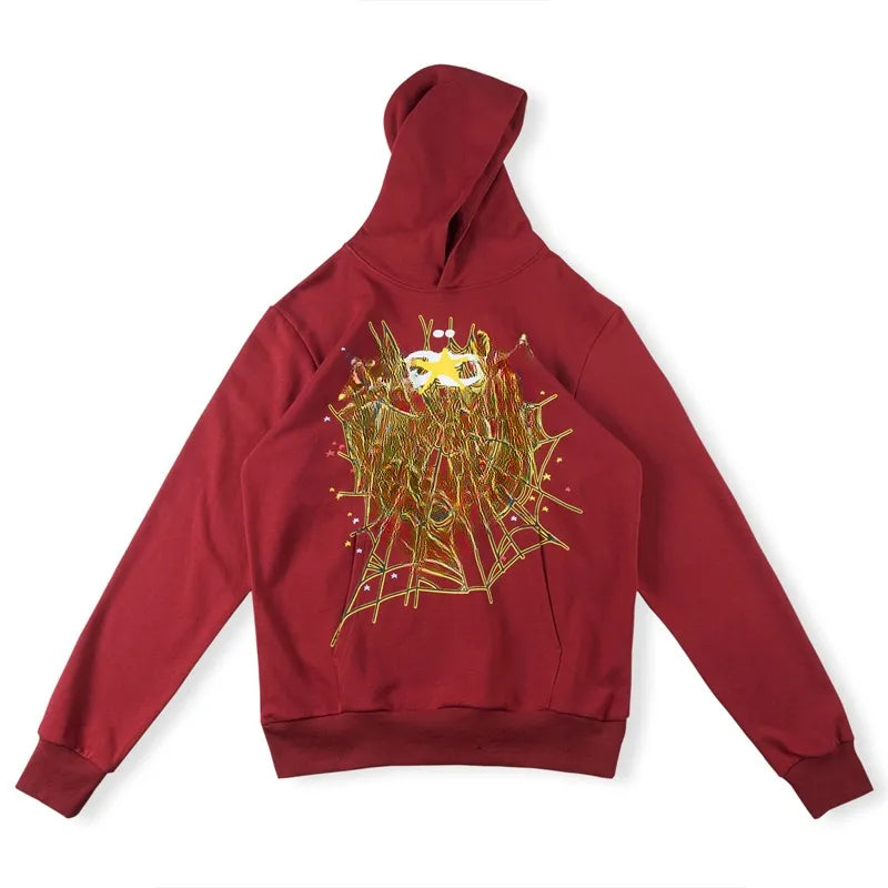 Fashion Hoodie Men Women Hoodies Sweaters 3D Web Foam Print Hoodie Music Album Loose Hooded Sweatshirts MJ0012