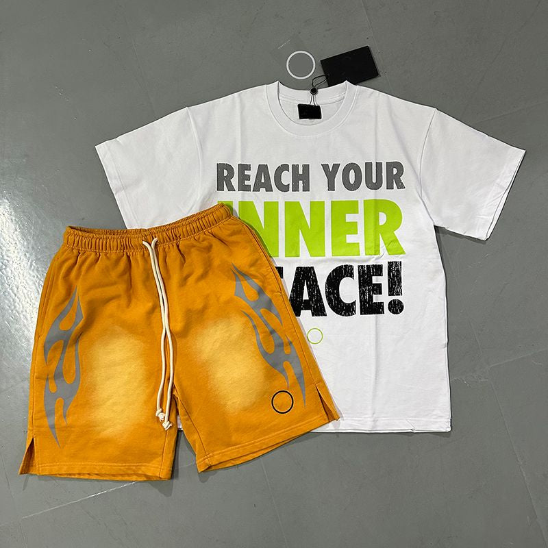 Mens Designer T Shirt NFC Graphic Tees Sport Shorts Hip Hop Short Sets Tracksuit Unisex Tops High Street Retro Women T-Shirts Eur Size S-Xl