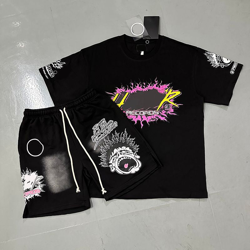Mens Designer T Shirt NFC Graphic Tees Sport Shorts Hip Hop Short Sets Tracksuit Unisex Tops High Street Retro Women T-Shirts Eur Size S-Xl