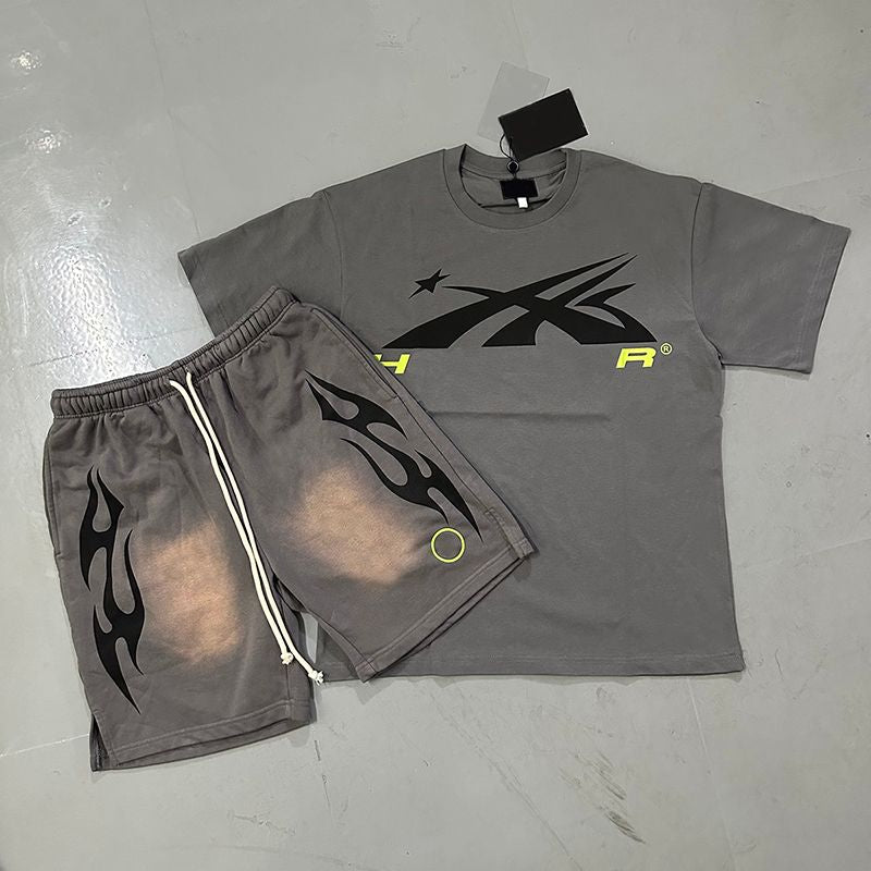 Mens Designer T Shirt NFC Graphic Tees Sport Shorts Hip Hop Short Sets Tracksuit Unisex Tops High Street Retro Women T-Shirts Eur Size S-Xl