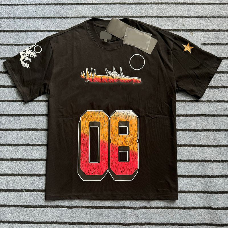 Mens Designer T Shirt NFC Graphic Tees Sport Shorts Hip Hop Short Sets Tracksuit Unisex Tops High Street Retro Women T-Shirts Eur Size S-Xl