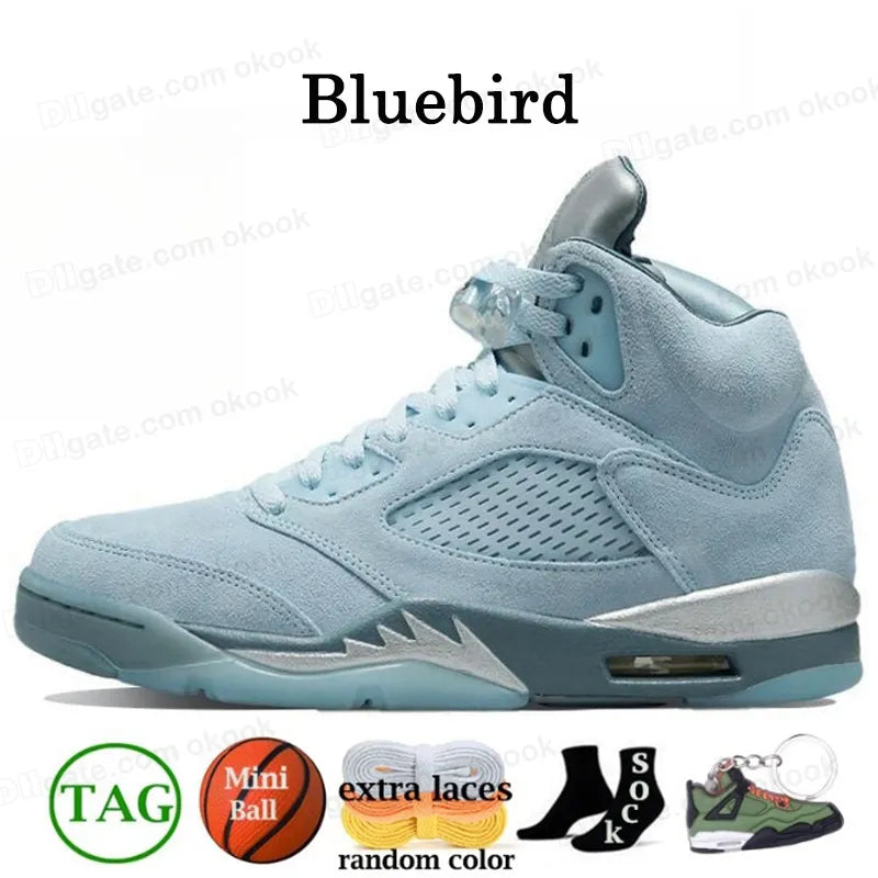 With Box Jump Man 5 Mens Basketball Shoes 5S Black Cat Olive Navy Georgetown Aqua UNC Lucky Green Concord Racer Blue Raging Bull Fire Red Suede Sail Burgundy Trainer
