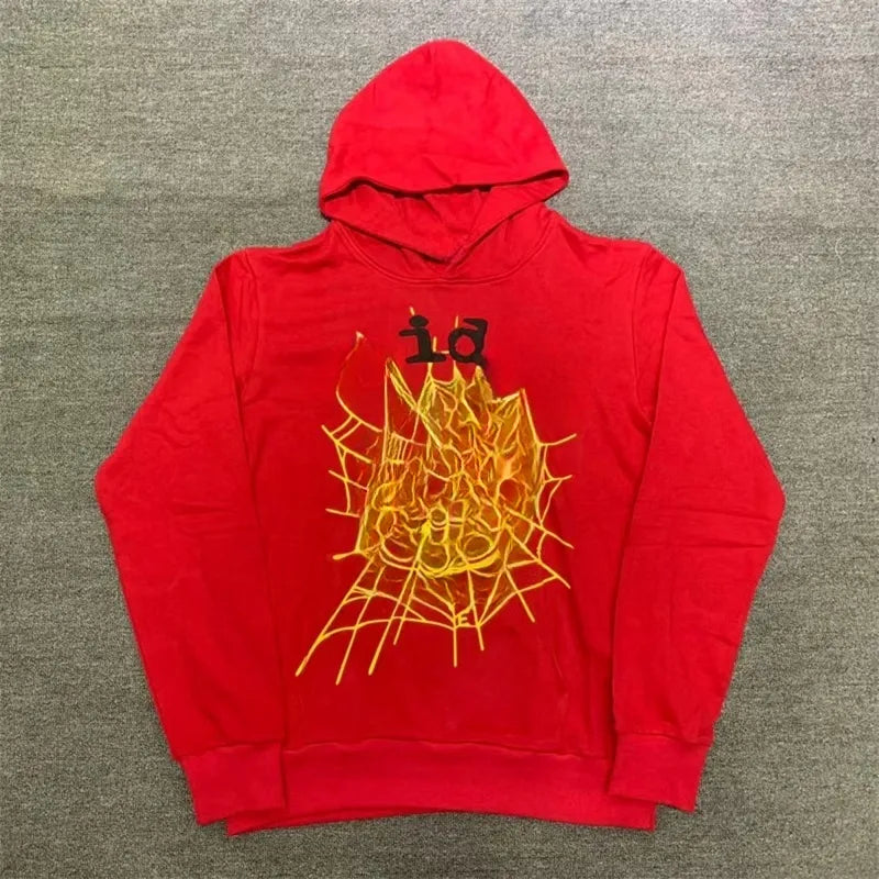 Fashion Hoodie Men Women Hoodies Sweaters 3D Web Foam Print Hoodie Music Album Loose Hooded Sweatshirts MJ0012