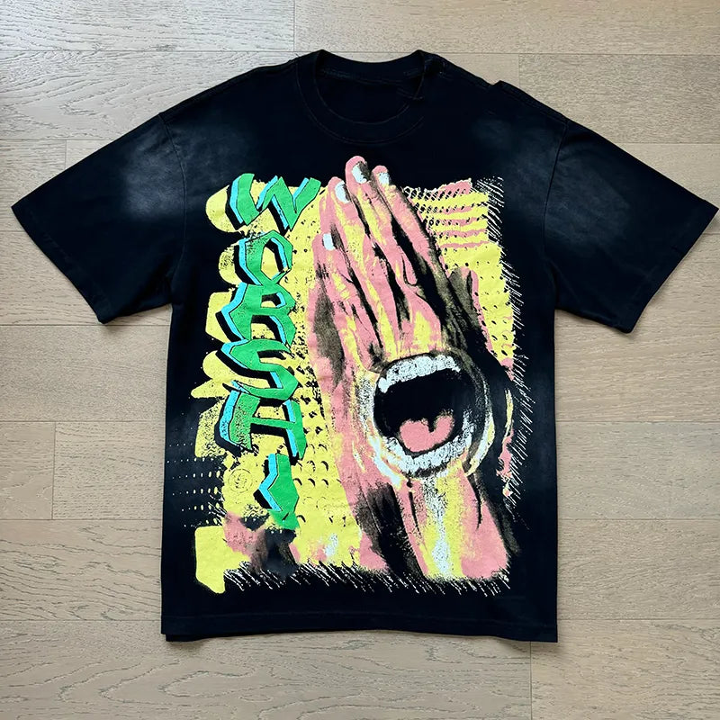 Mens Designer T Shirt NFC Graphic Tees Sport Shorts Hip Hop Short Sets Tracksuit Unisex Tops High Street Retro Women T-Shirts Eur Size S-Xl