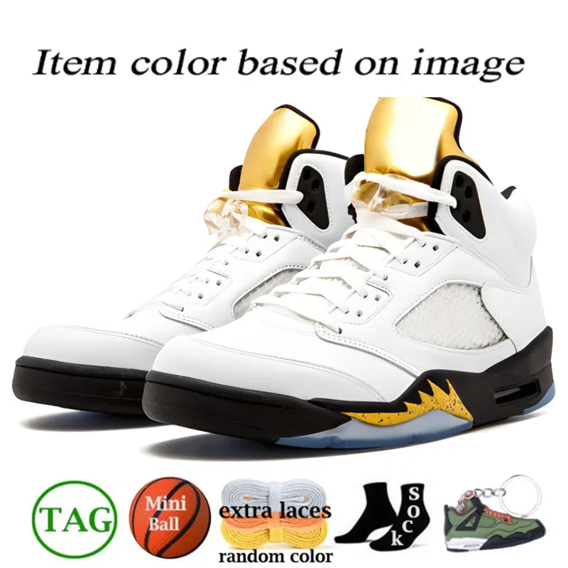 With Box Jump Man 5 Mens Basketball Shoes 5S Black Cat Olive Navy Georgetown Aqua UNC Lucky Green Concord Racer Blue Raging Bull Fire Red Suede Sail Burgundy Trainer