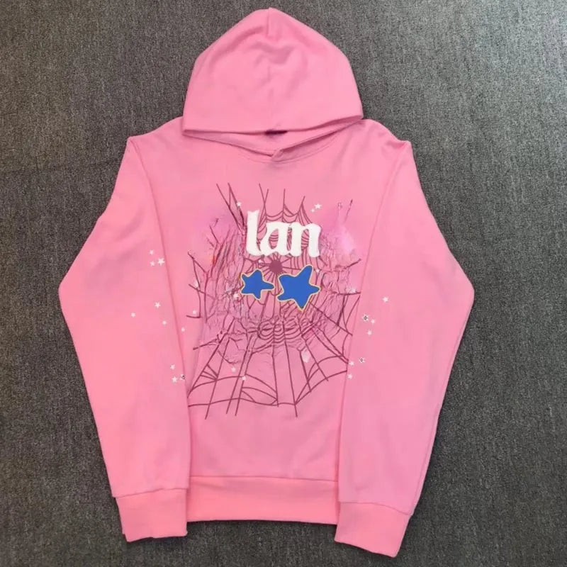 Fashion Hoodie Men Women Hoodies Sweaters 3D Web Foam Print Hoodie Music Album Loose Hooded Sweatshirts MJ0012