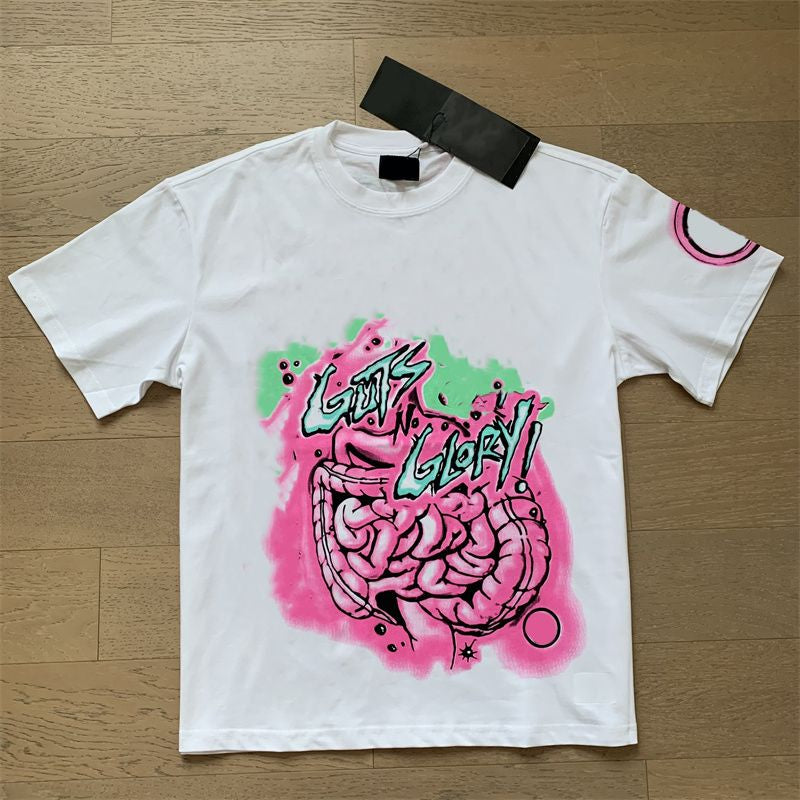 Mens Designer T Shirt NFC Graphic Tees Sport Shorts Hip Hop Short Sets Tracksuit Unisex Tops High Street Retro Women T-Shirts Eur Size S-Xl