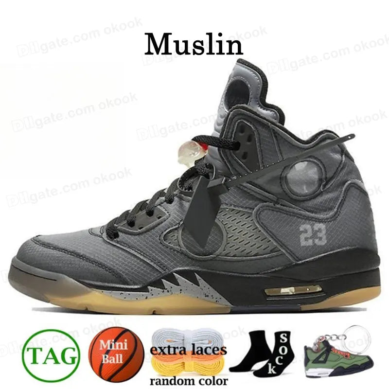 With Box Jump Man 5 Mens Basketball Shoes 5S Black Cat Olive Navy Georgetown Aqua UNC Lucky Green Concord Racer Blue Raging Bull Fire Red Suede Sail Burgundy Trainer