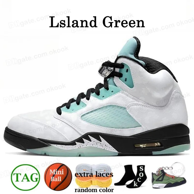 With Box Jump Man 5 Mens Basketball Shoes 5S Black Cat Olive Navy Georgetown Aqua UNC Lucky Green Concord Racer Blue Raging Bull Fire Red Suede Sail Burgundy Trainer