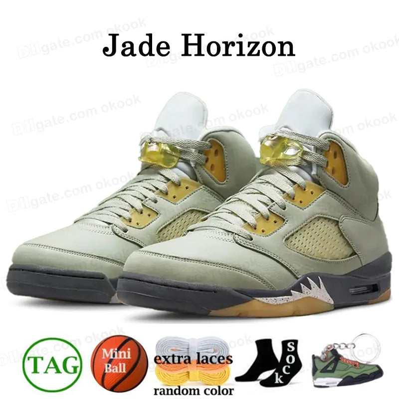 With Box Jump Man 5 Mens Basketball Shoes 5S Black Cat Olive Navy Georgetown Aqua UNC Lucky Green Concord Racer Blue Raging Bull Fire Red Suede Sail Burgundy Trainer