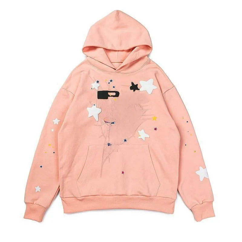 Fashion Hoodie Men Women Hoodies Sweaters 3D Web Foam Print Hoodie Music Album Loose Hooded Sweatshirts MJ0012