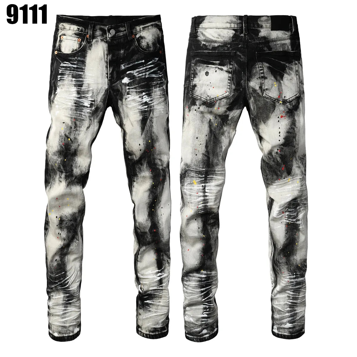 Designer Jeans Denim Mens Ripped Motorcycle Trousers Designers Denims Fashion Slim Fit Jeans Men Man Black High-End Quality Rock Hip Hop Pants