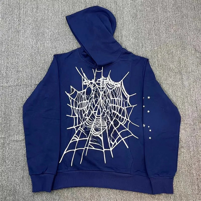 Fashion Hoodie Men Women Hoodies Sweaters 3D Web Foam Print Hoodie Music Album Loose Hooded Sweatshirts MJ0012