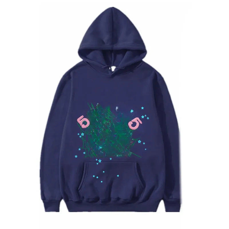 Fashion Hoodie Men Women Hoodies Sweaters 3D Web Foam Print Hoodie Music Album Loose Hooded Sweatshirts MJ0012