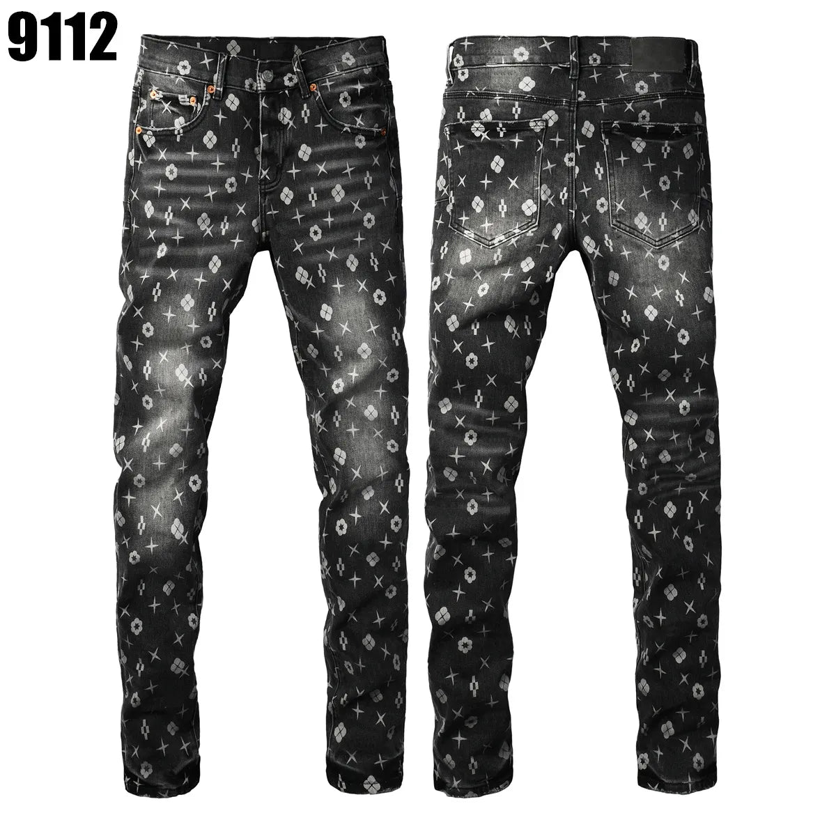 Designer Jeans Denim Mens Ripped Motorcycle Trousers Designers Denims Fashion Slim Fit Jeans Men Man Black High-End Quality Rock Hip Hop Pants