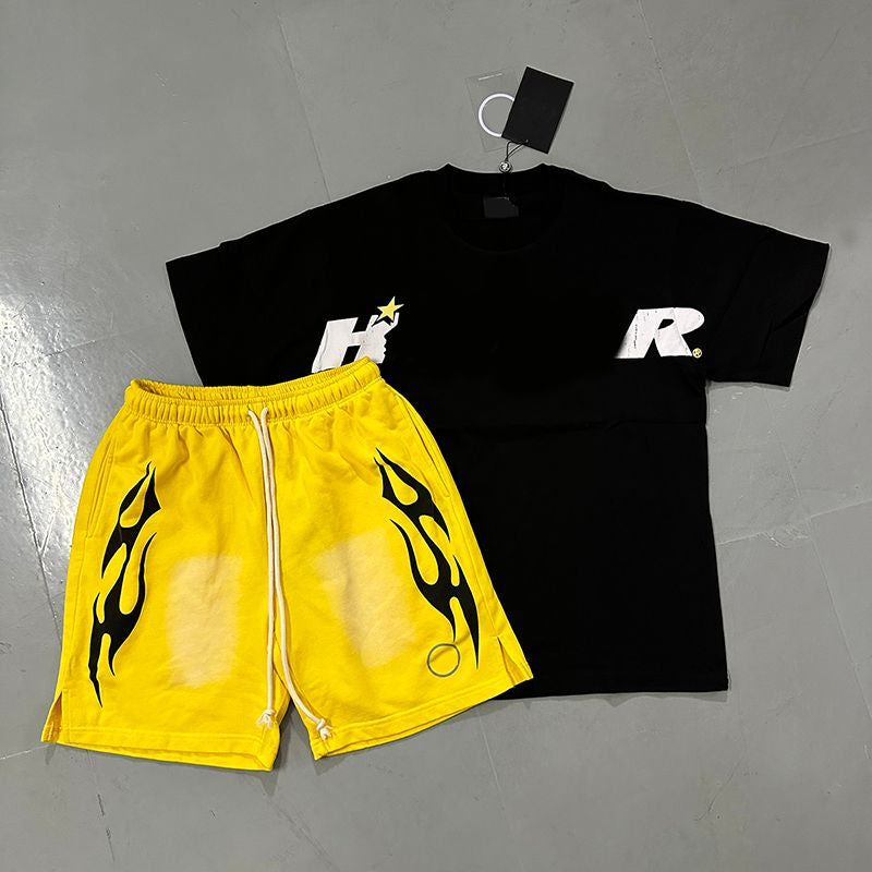 Mens Designer T Shirt NFC Graphic Tees Sport Shorts Hip Hop Short Sets Tracksuit Unisex Tops High Street Retro Women T-Shirts Eur Size S-Xl