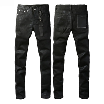 Designer Jeans Denim Mens Ripped Motorcycle Trousers Designers Denims Fashion Slim Fit Jeans Men Man Black High-End Quality Rock Hip Hop Pants