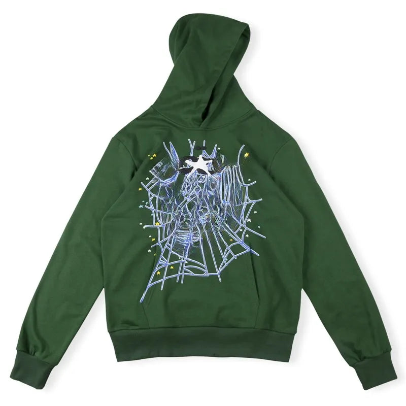 Fashion Hoodie Men Women Hoodies Sweaters 3D Web Foam Print Hoodie Music Album Loose Hooded Sweatshirts MJ0012